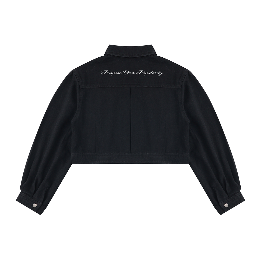 Modevue Women’s Crop Denim Jacket