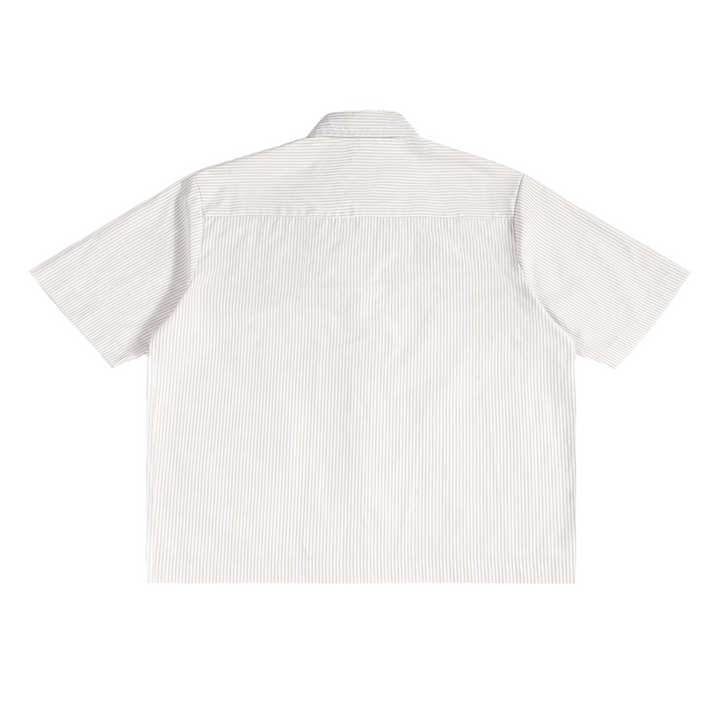 Modevue Men’s Oversized Vertical Stripe Boxy Shirt