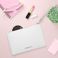 Modevue Minimalist White Clutch Bag — Sleek Wristlet Purse for Events & Everyday