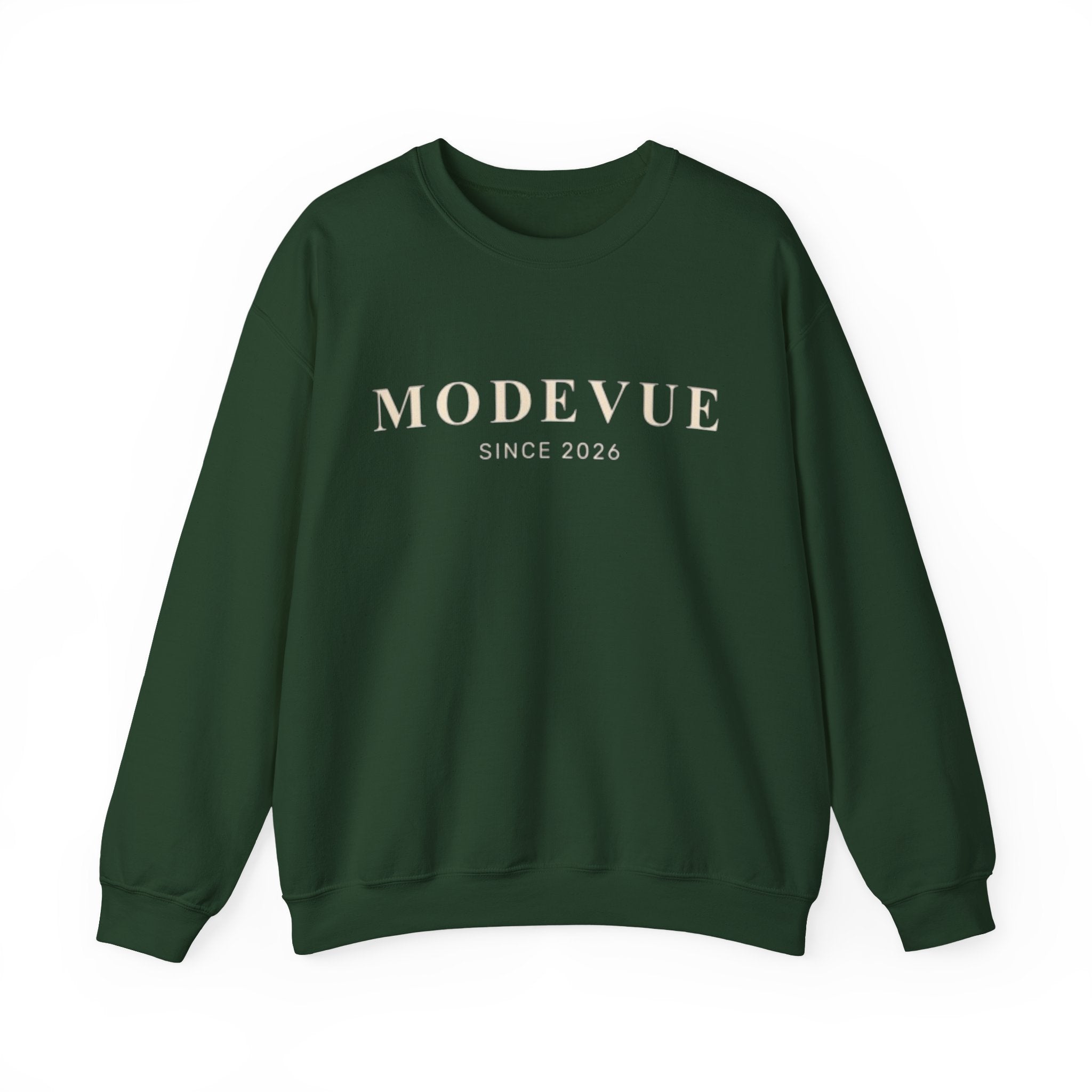 ModeVue Logo Sweatshirt — Minimalist Fashion Crewneck