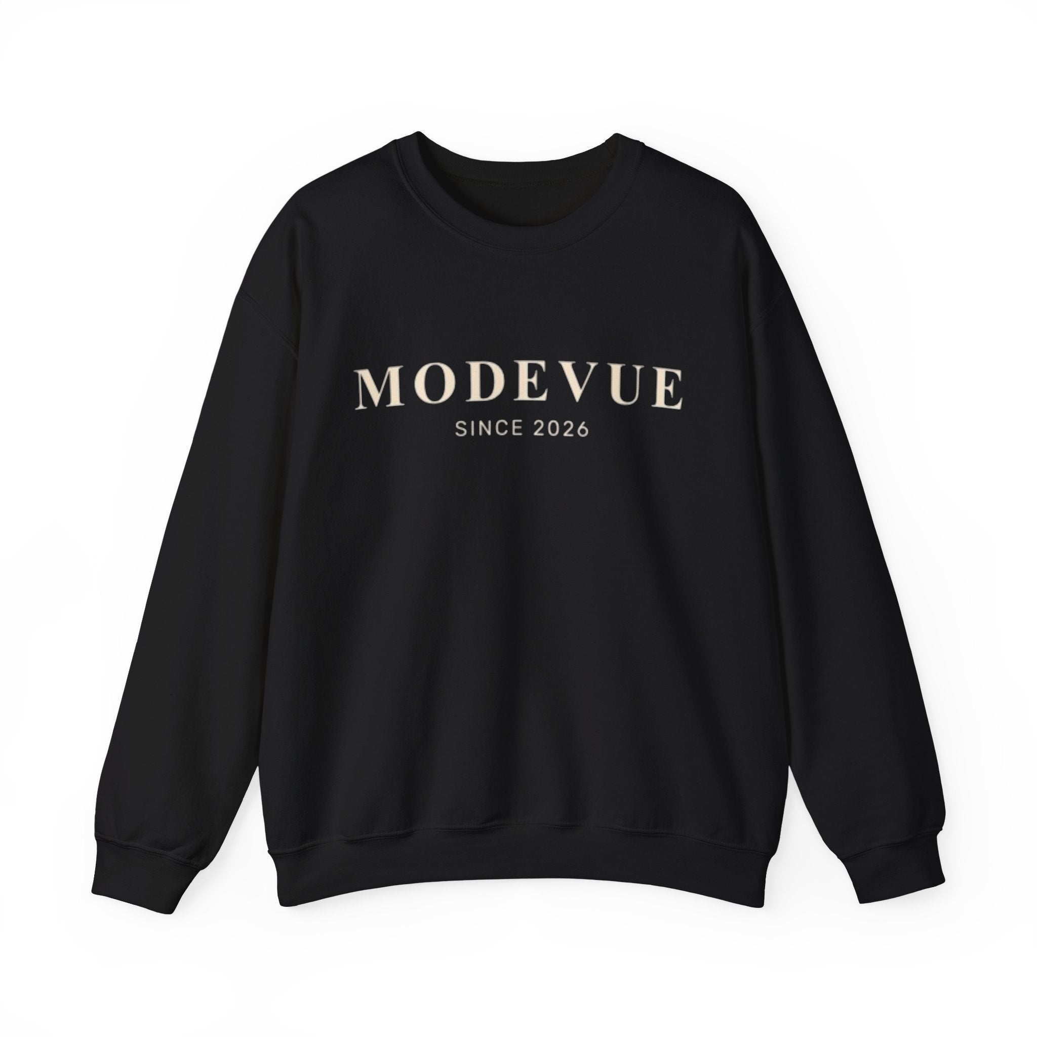 ModeVue Logo Sweatshirt — Minimalist Fashion Crewneck