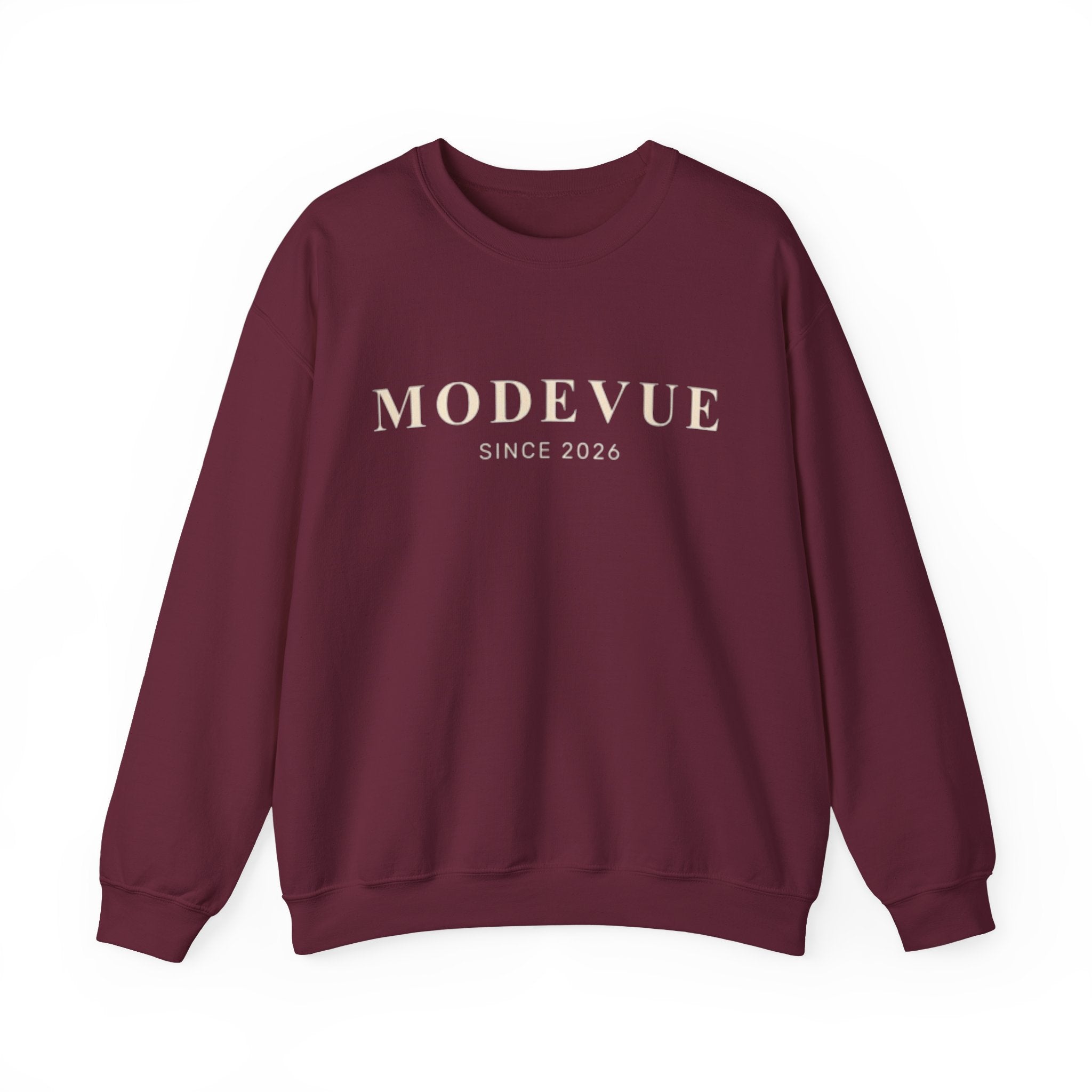 ModeVue Logo Sweatshirt — Minimalist Fashion Crewneck