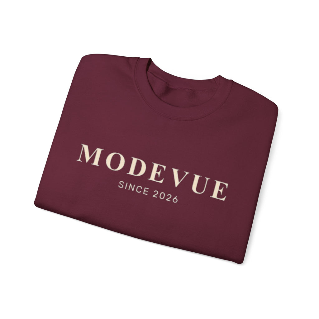 ModeVue Logo Sweatshirt — Minimalist Fashion Crewneck