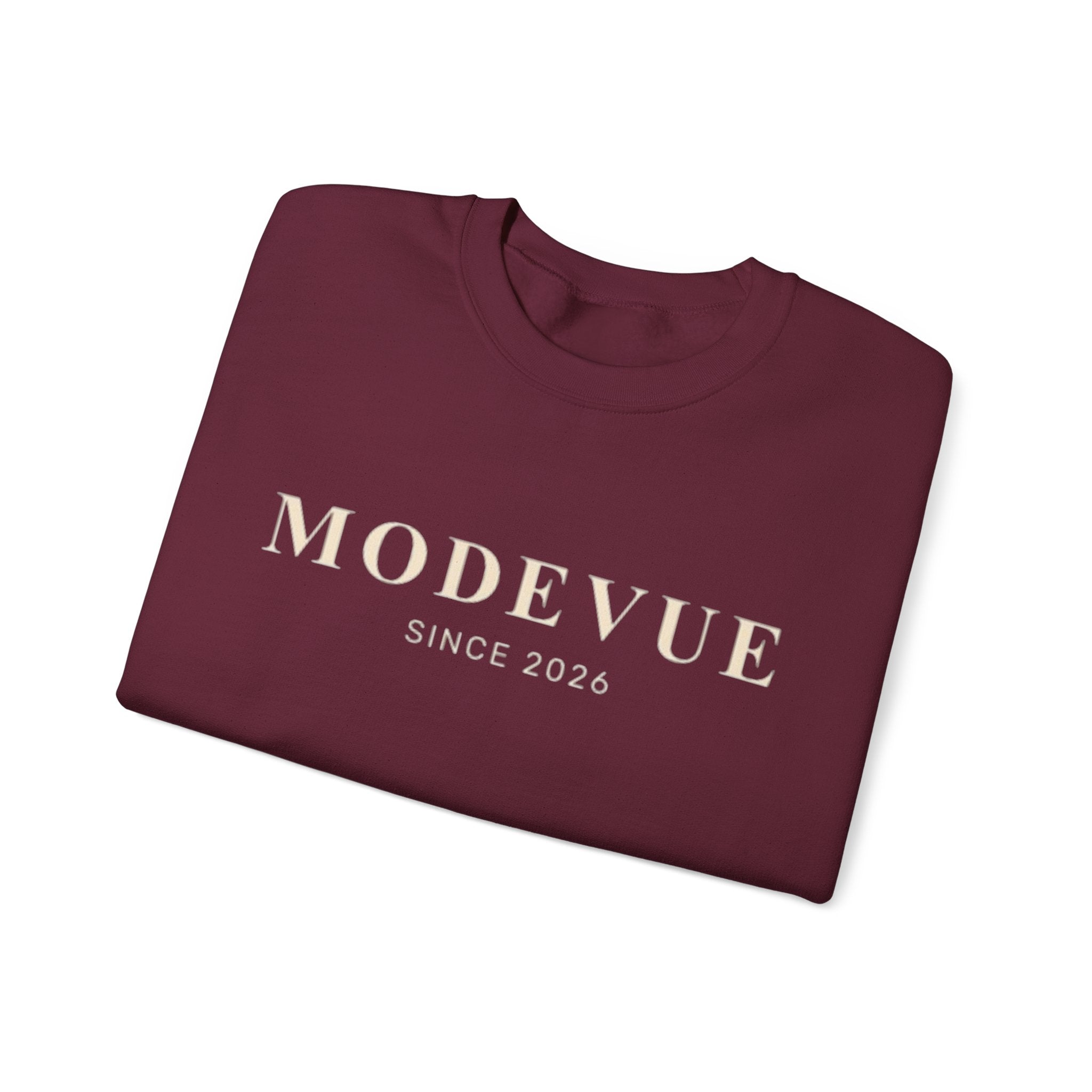 ModeVue Logo Sweatshirt — Minimalist Fashion Crewneck