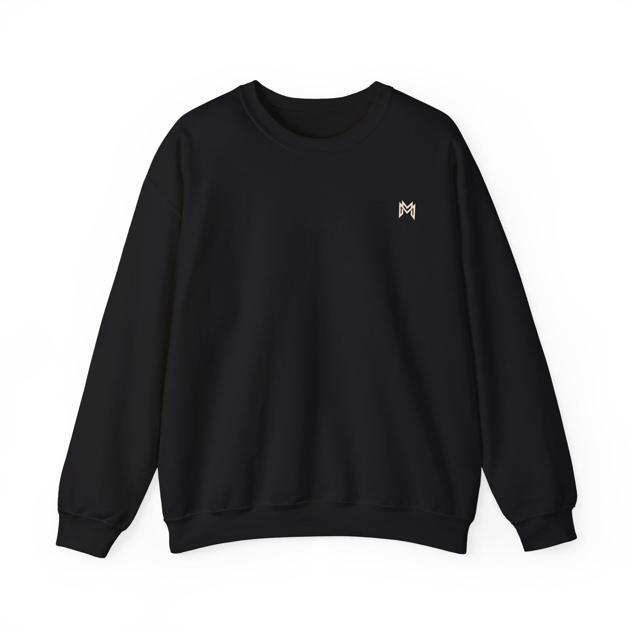 Classic White Crewneck Sweatshirt — Minimal Embroidered Everyday Pullover