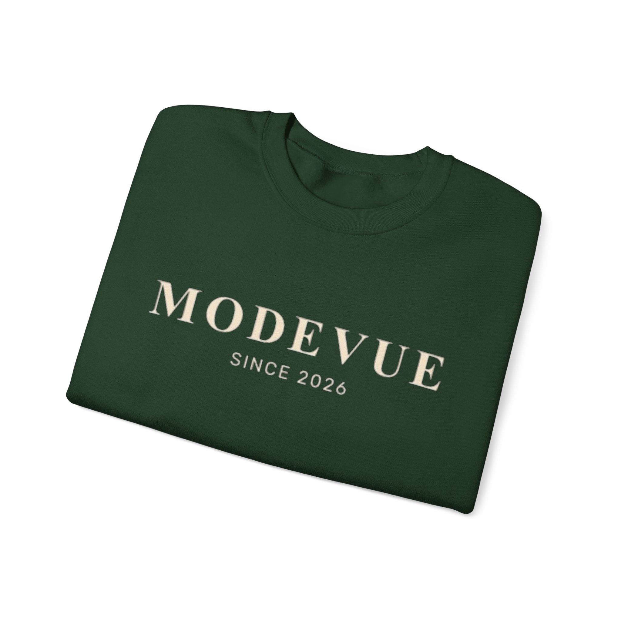 ModeVue Logo Sweatshirt — Minimalist Fashion Crewneck