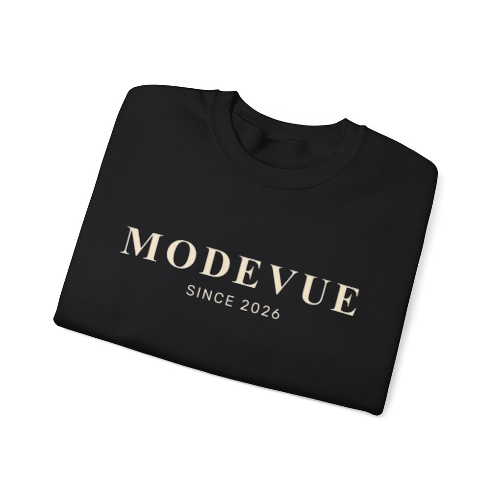 ModeVue Logo Sweatshirt — Minimalist Fashion Crewneck