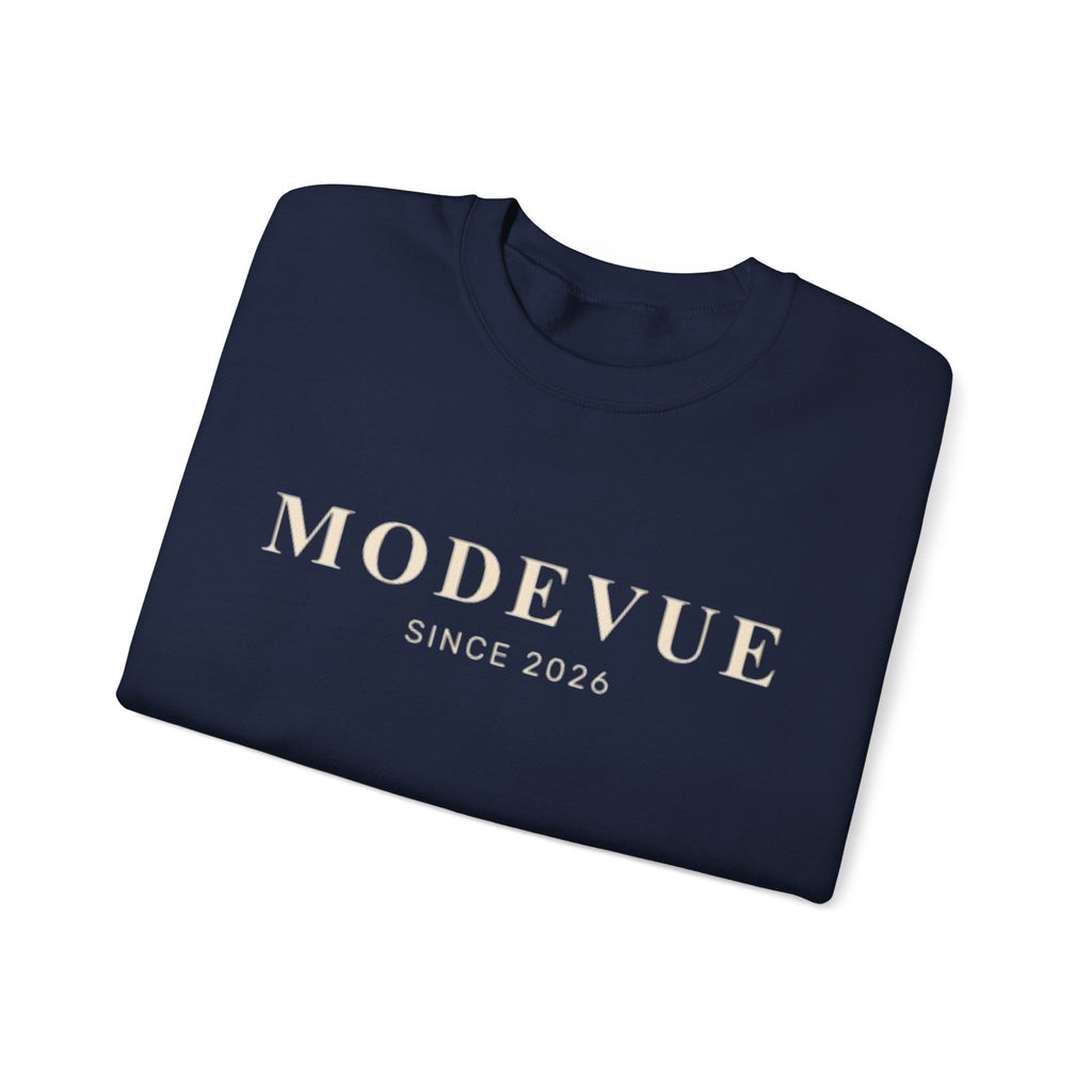 ModeVue Logo Sweatshirt — Minimalist Fashion Crewneck