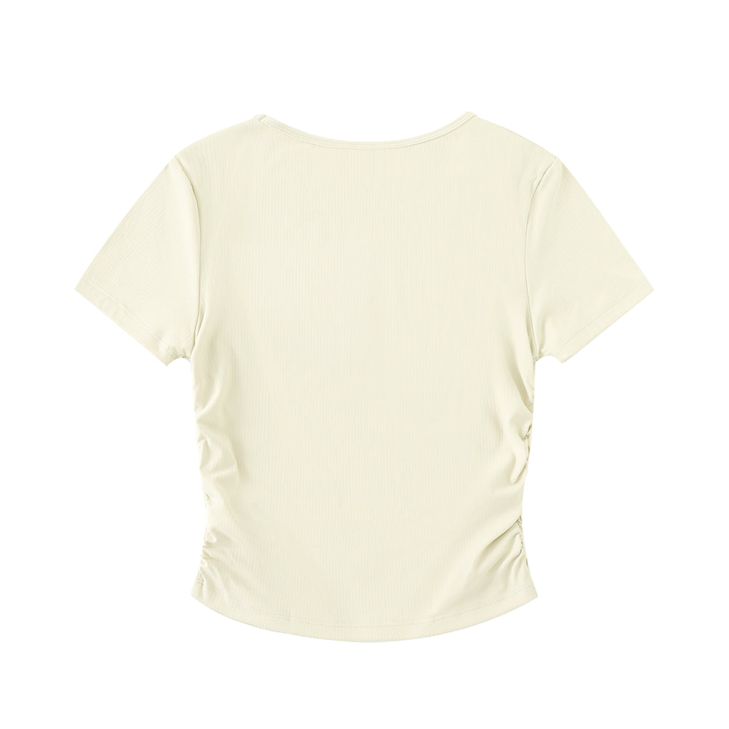 Ruched Bodycon Crop Top