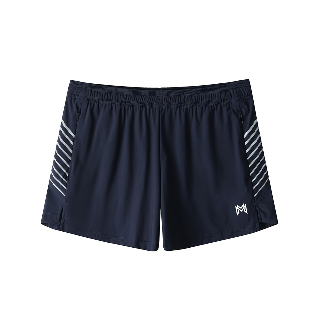 Modevue Men's Side-Stripe Performance Shorts