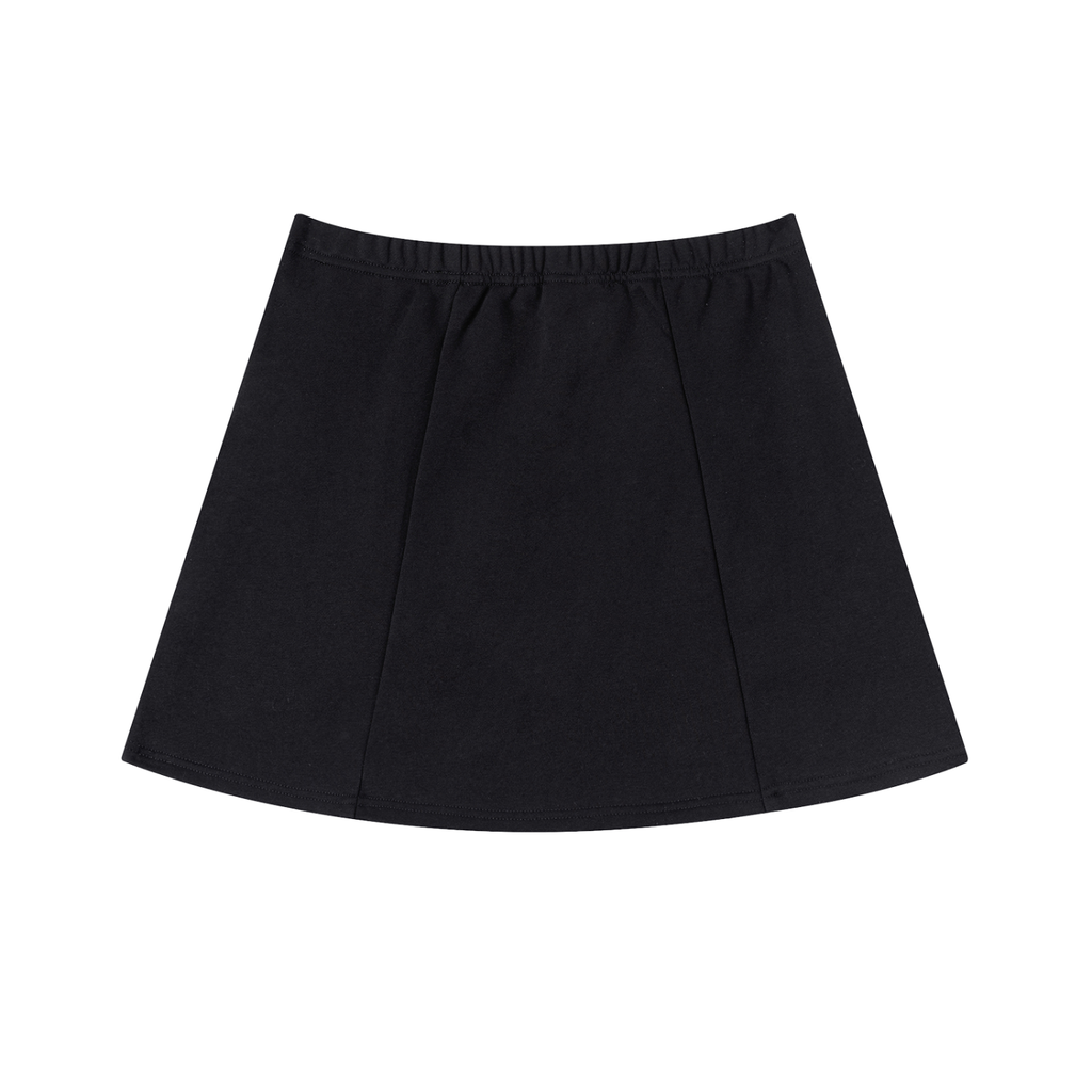 Contrast Side Stripe Slit Skirt