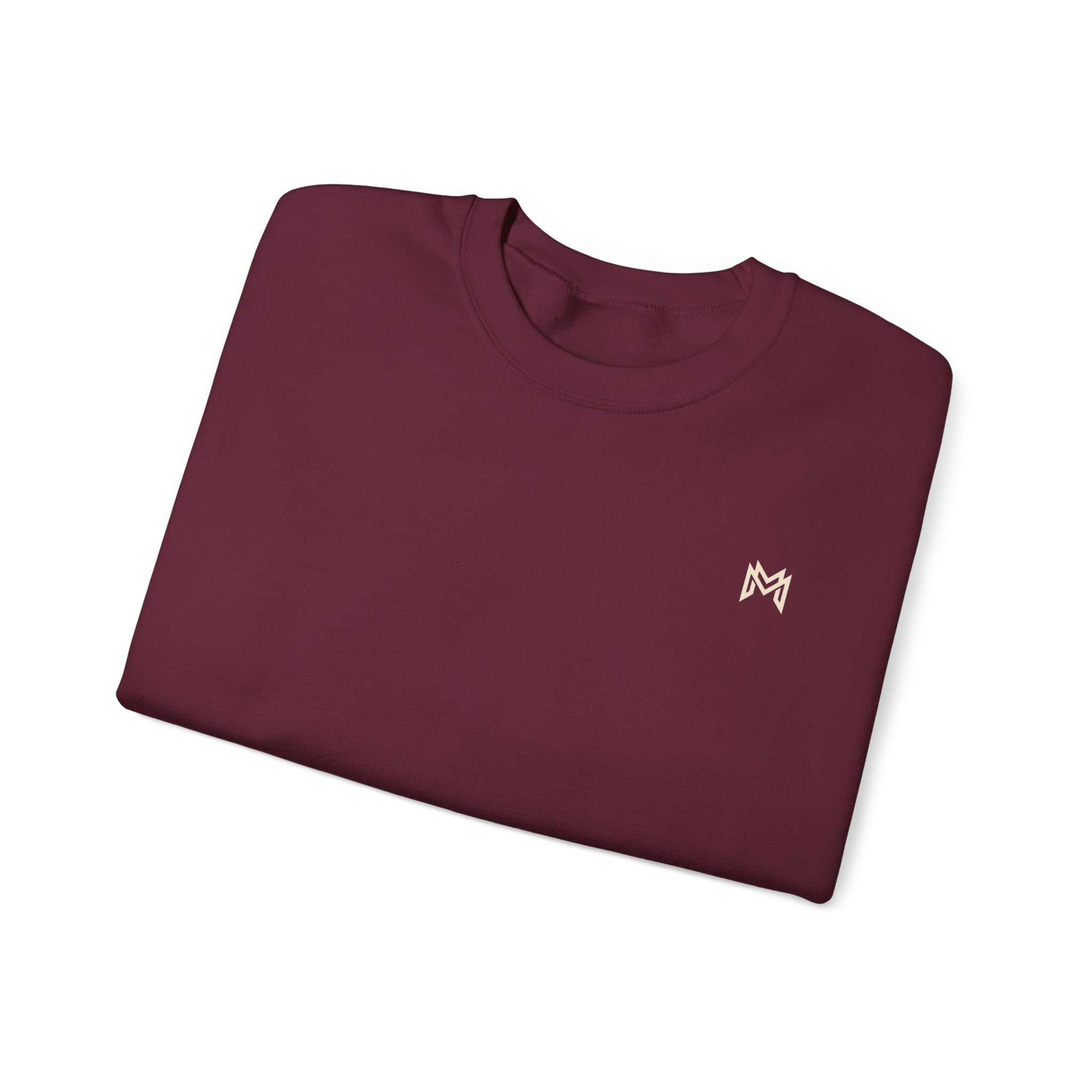 Classic White Crewneck Sweatshirt — Minimal Embroidered Everyday Pullover