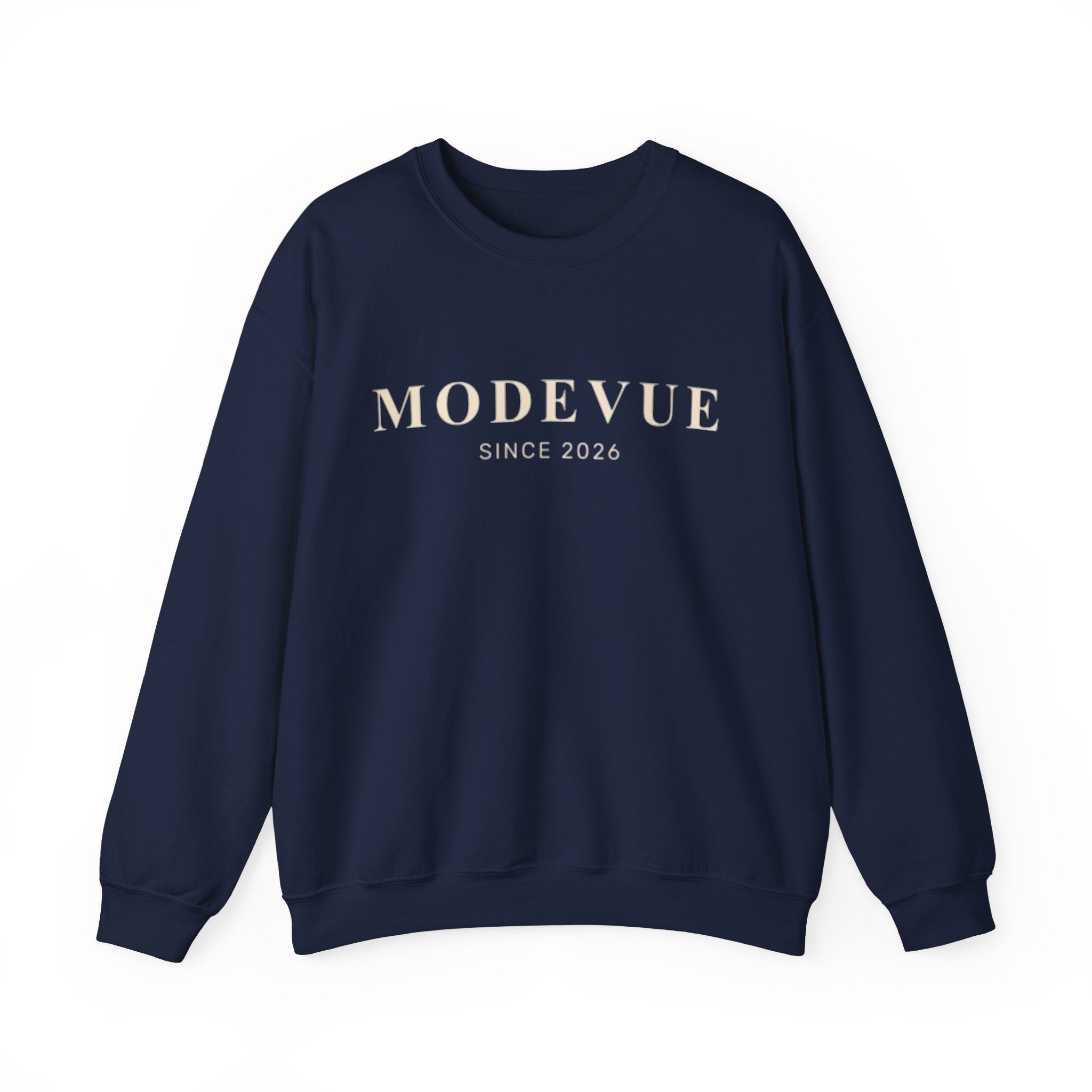 ModeVue Logo Sweatshirt — Minimalist Fashion Crewneck