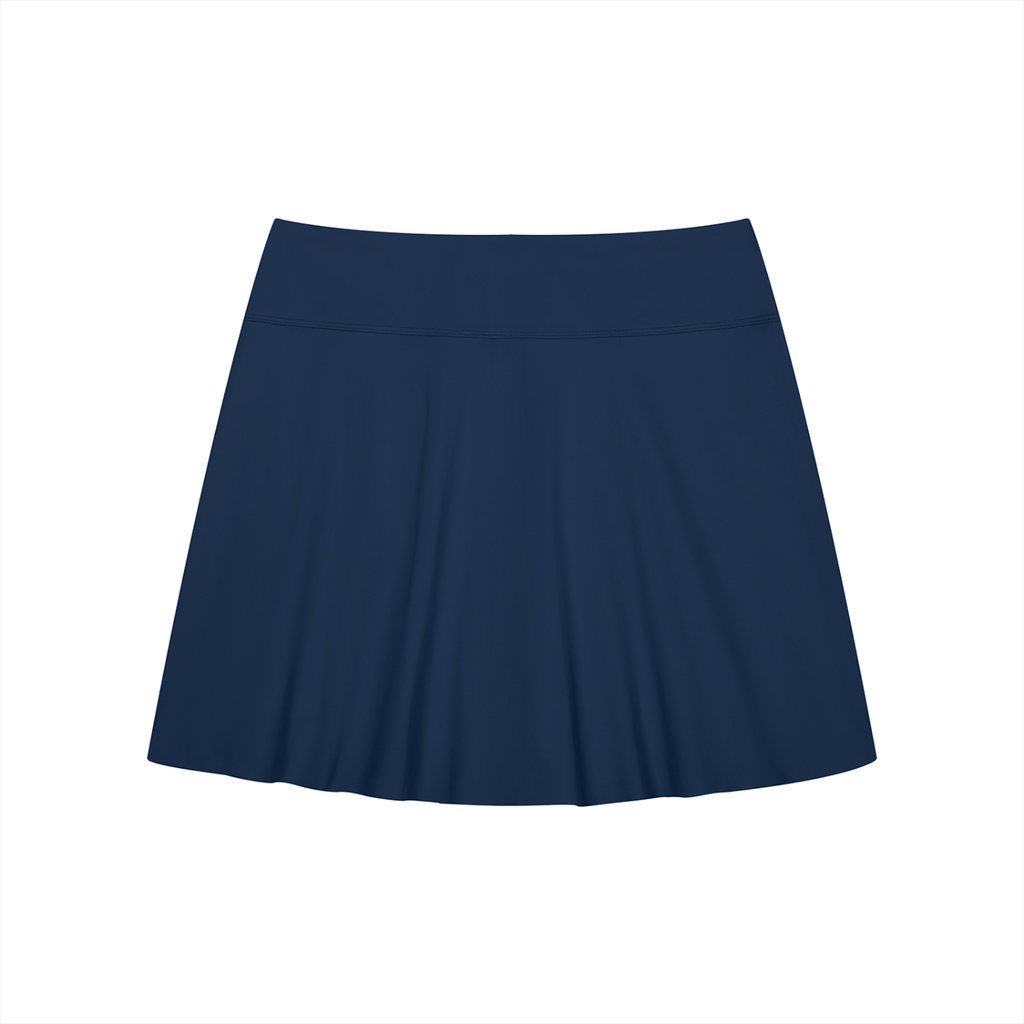 Modevue Women's A-Line Contrast Panel Slit Skirt
