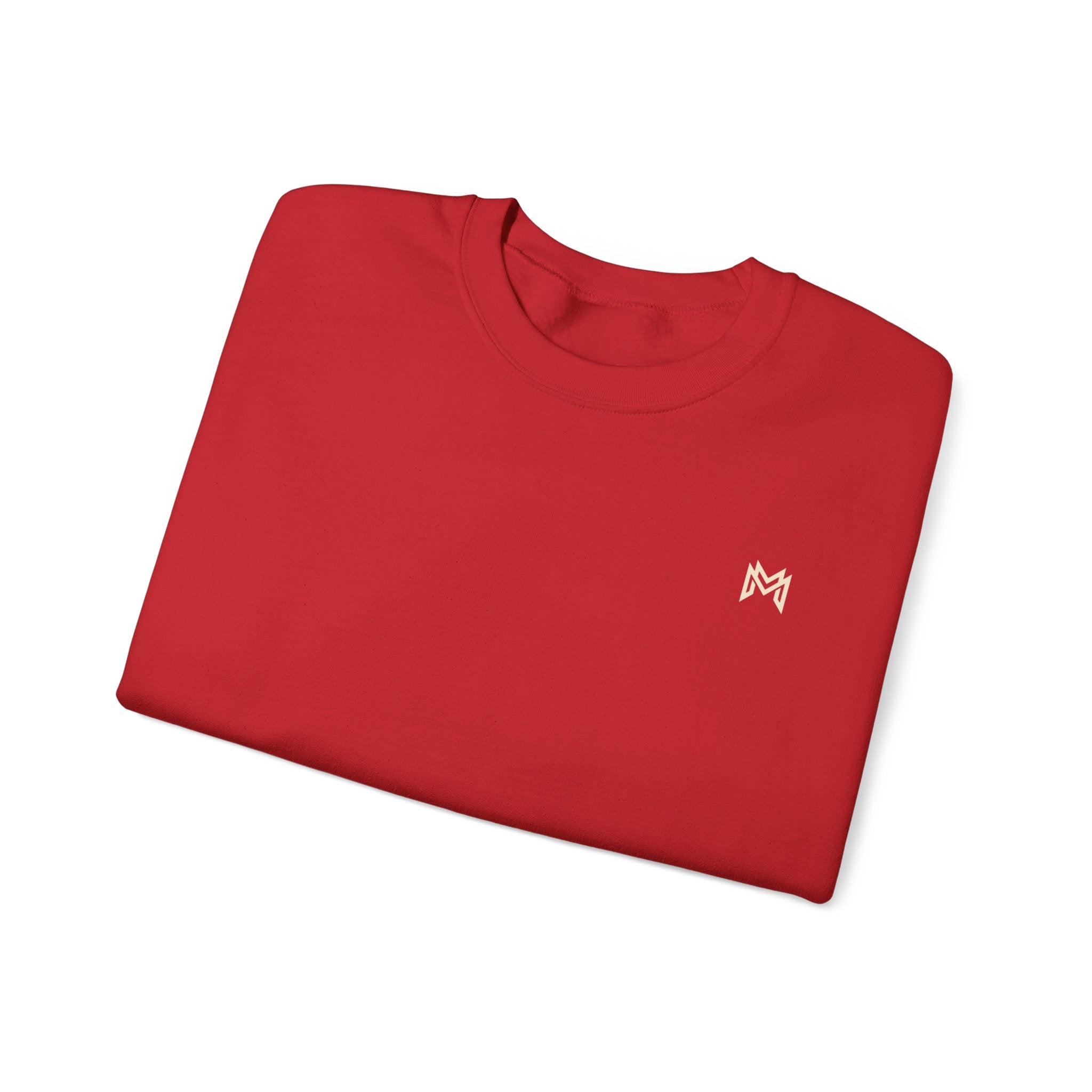 Classic White Crewneck Sweatshirt — Minimal Embroidered Everyday Pullover