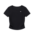 Ruched Bodycon Crop Top