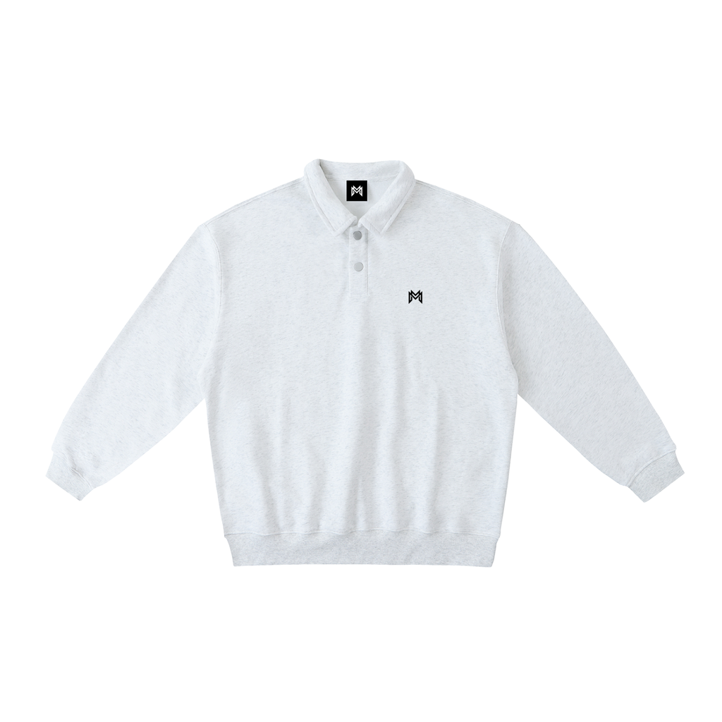 Modevue Unisex Heavyweight Polo-Collar Sweatshirt