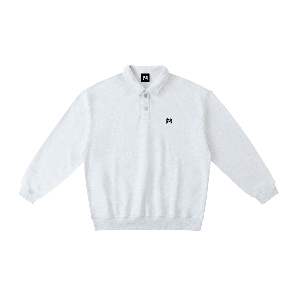 Modevue Unisex Heavyweight Polo-Collar Sweatshirt