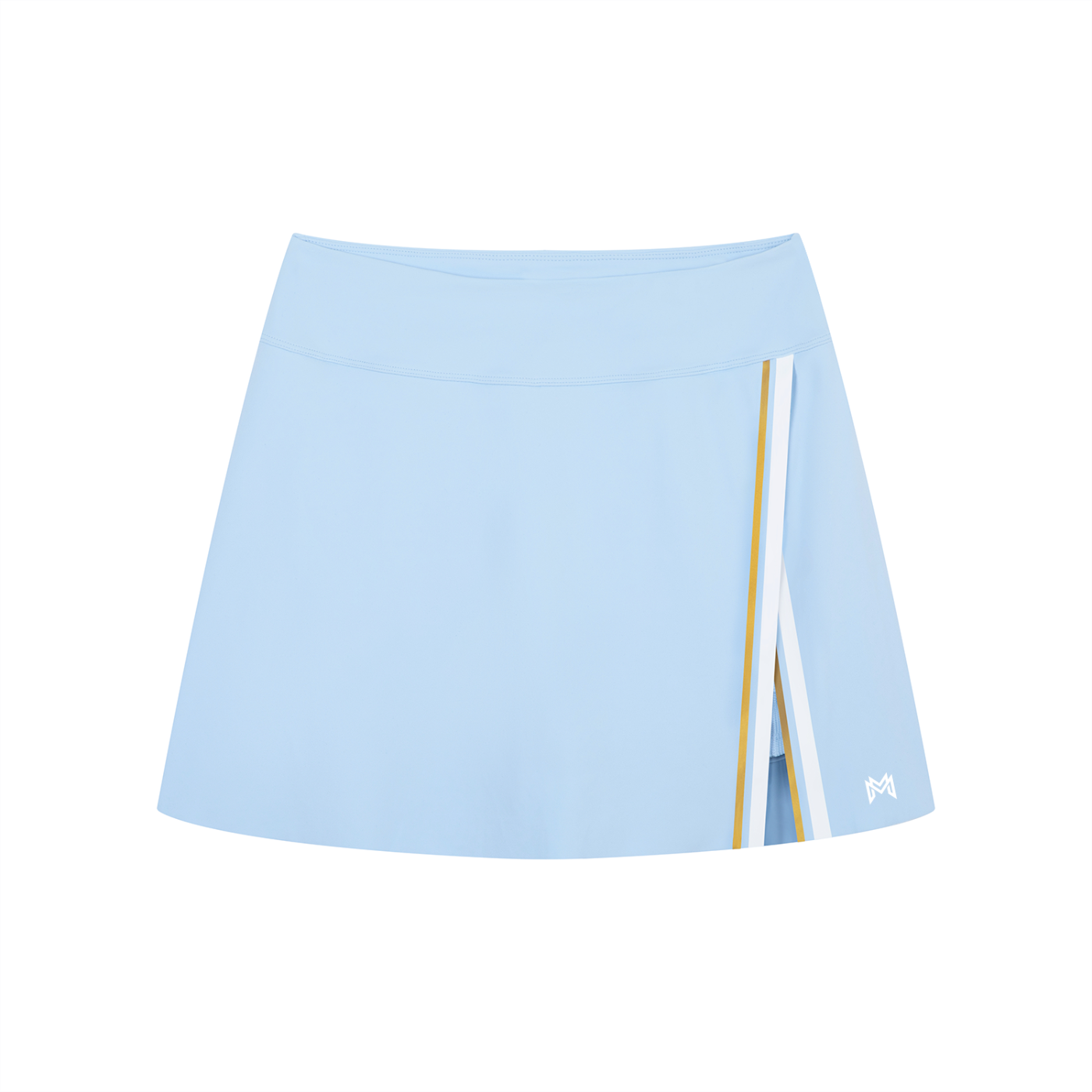 Modevue Women's A-Line Contrast Panel Slit Skirt