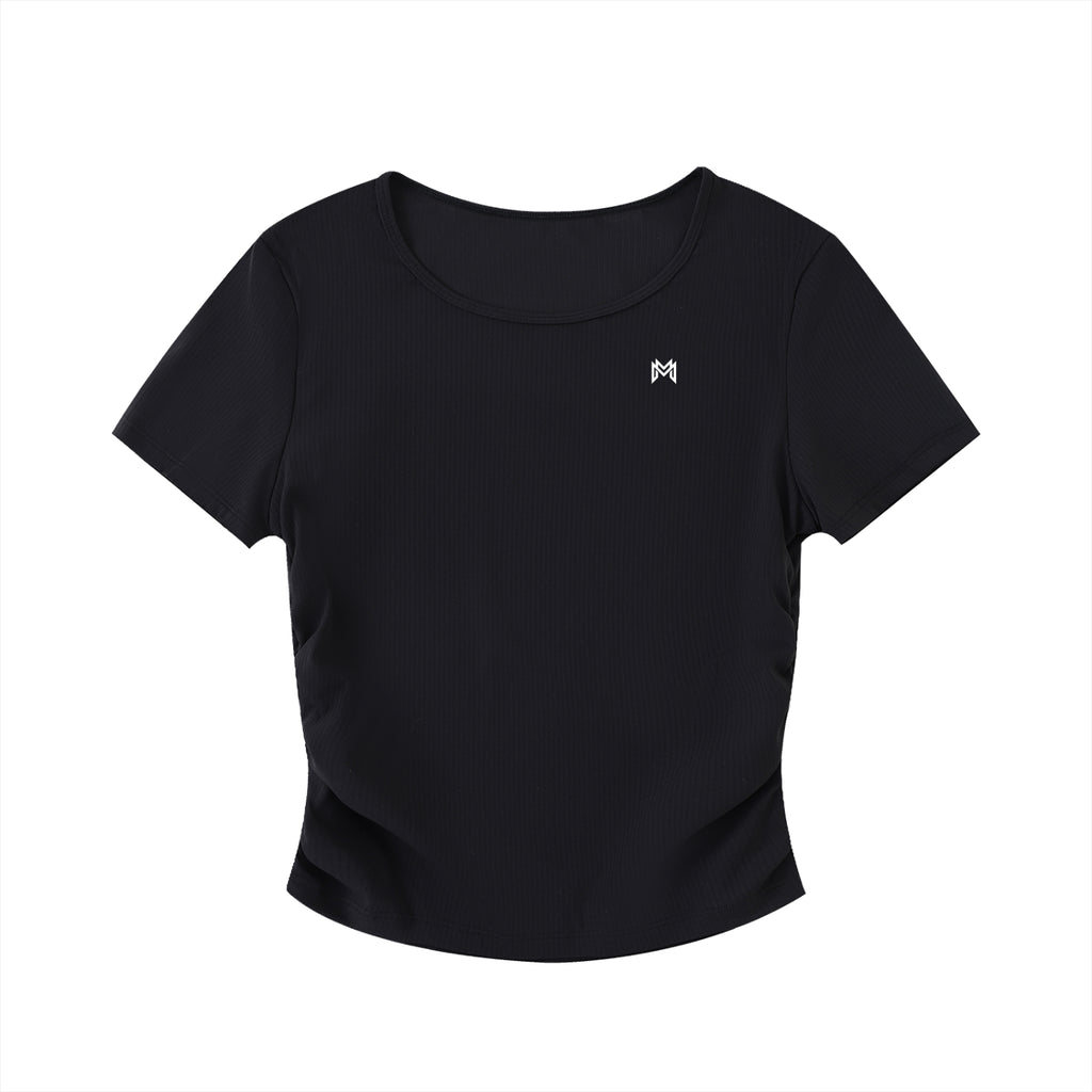 Ruched Bodycon Crop Top