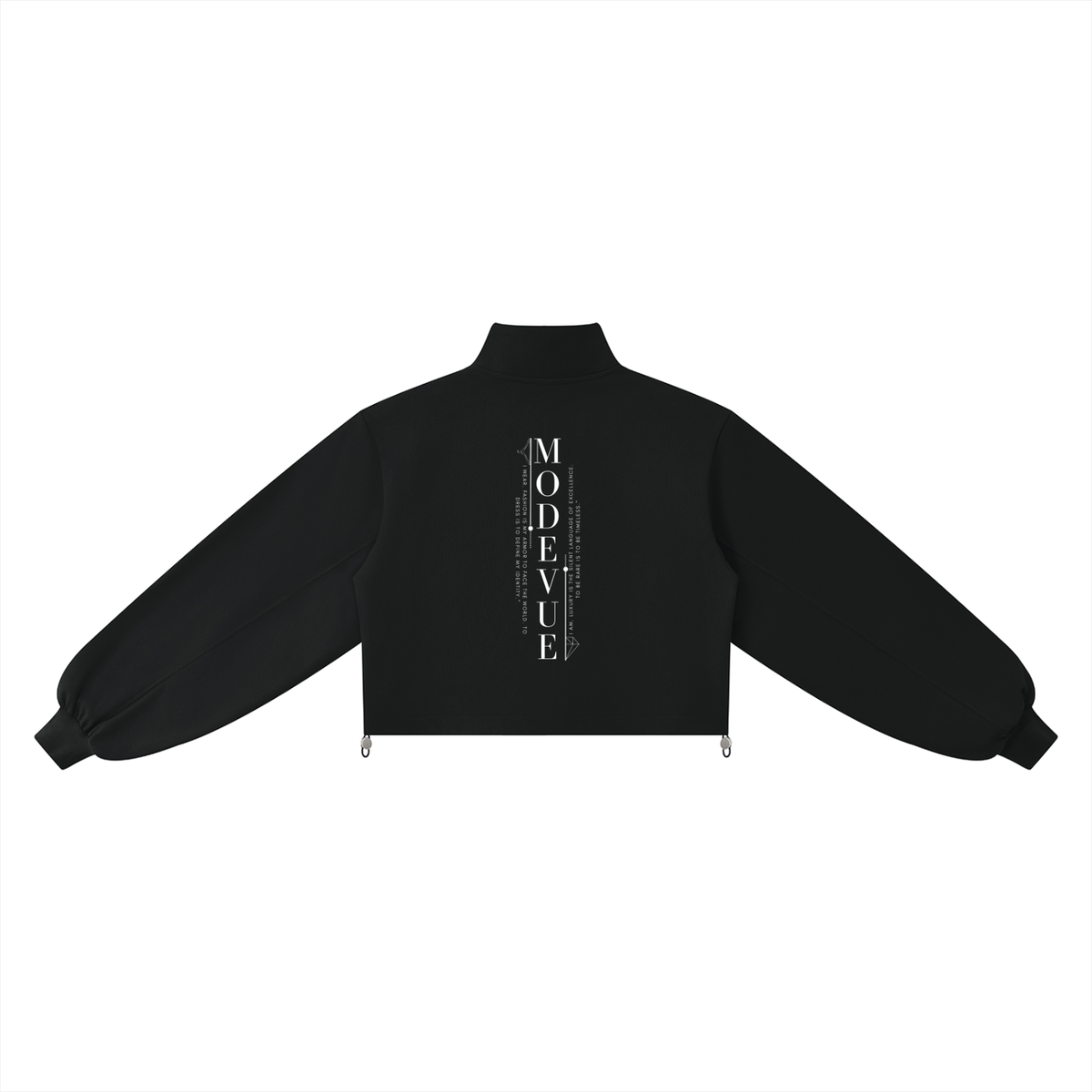 Modevue Women’s Mock-Neck Quarter-Zip Sweatshirt