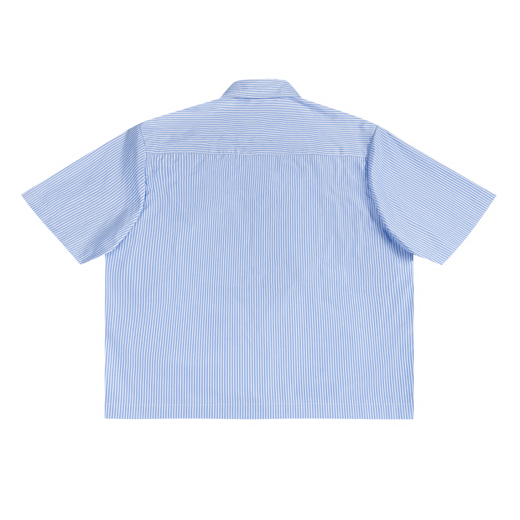 Modevue Men’s Oversized Vertical Stripe Boxy Shirt