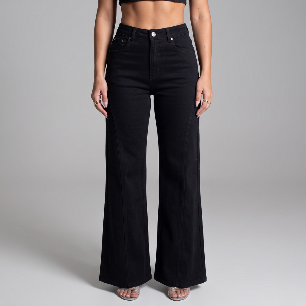 Modevue Women's Flared Leg Jeans