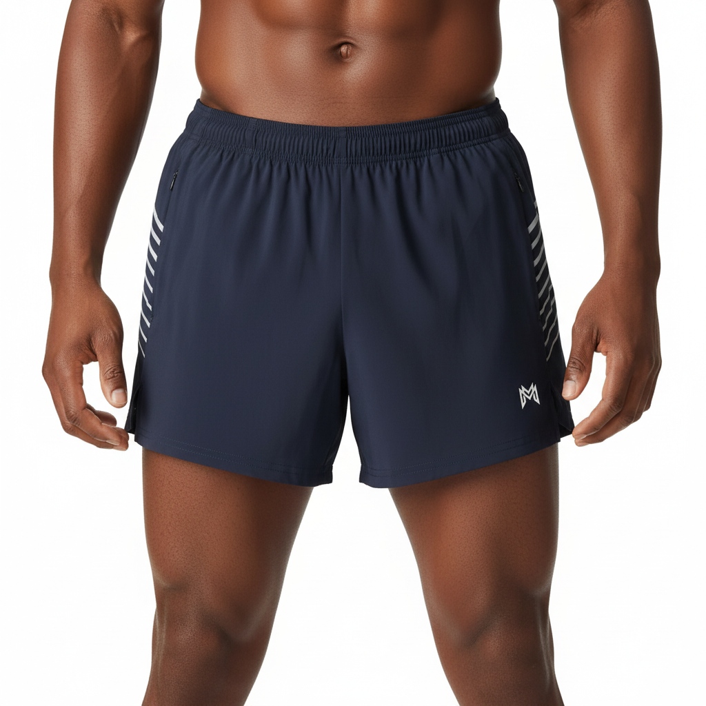 Modevue Men's Side-Stripe Performance Shorts