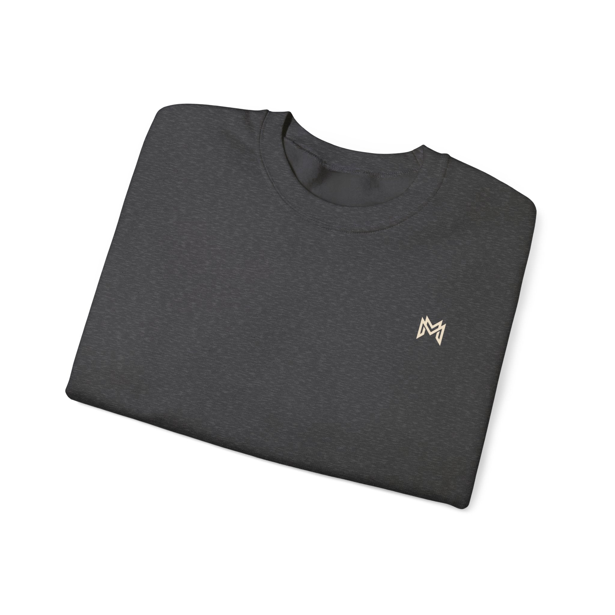 Classic White Crewneck Sweatshirt — Minimal Embroidered Everyday Pullover