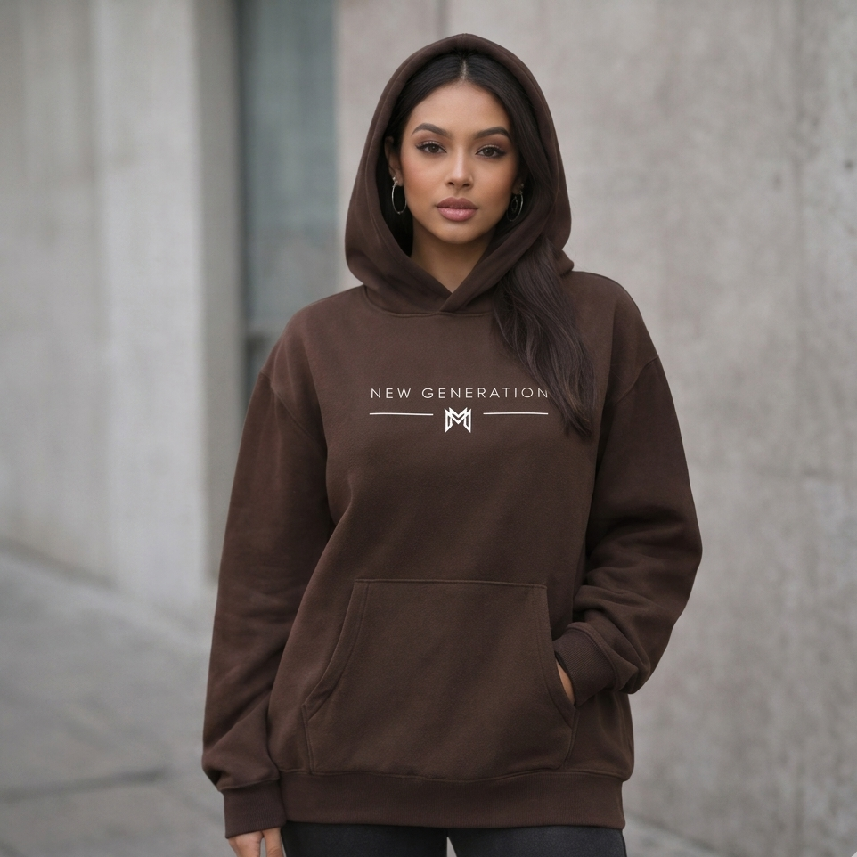 Essential Oversized Boxy Fit Fleece Hoodie