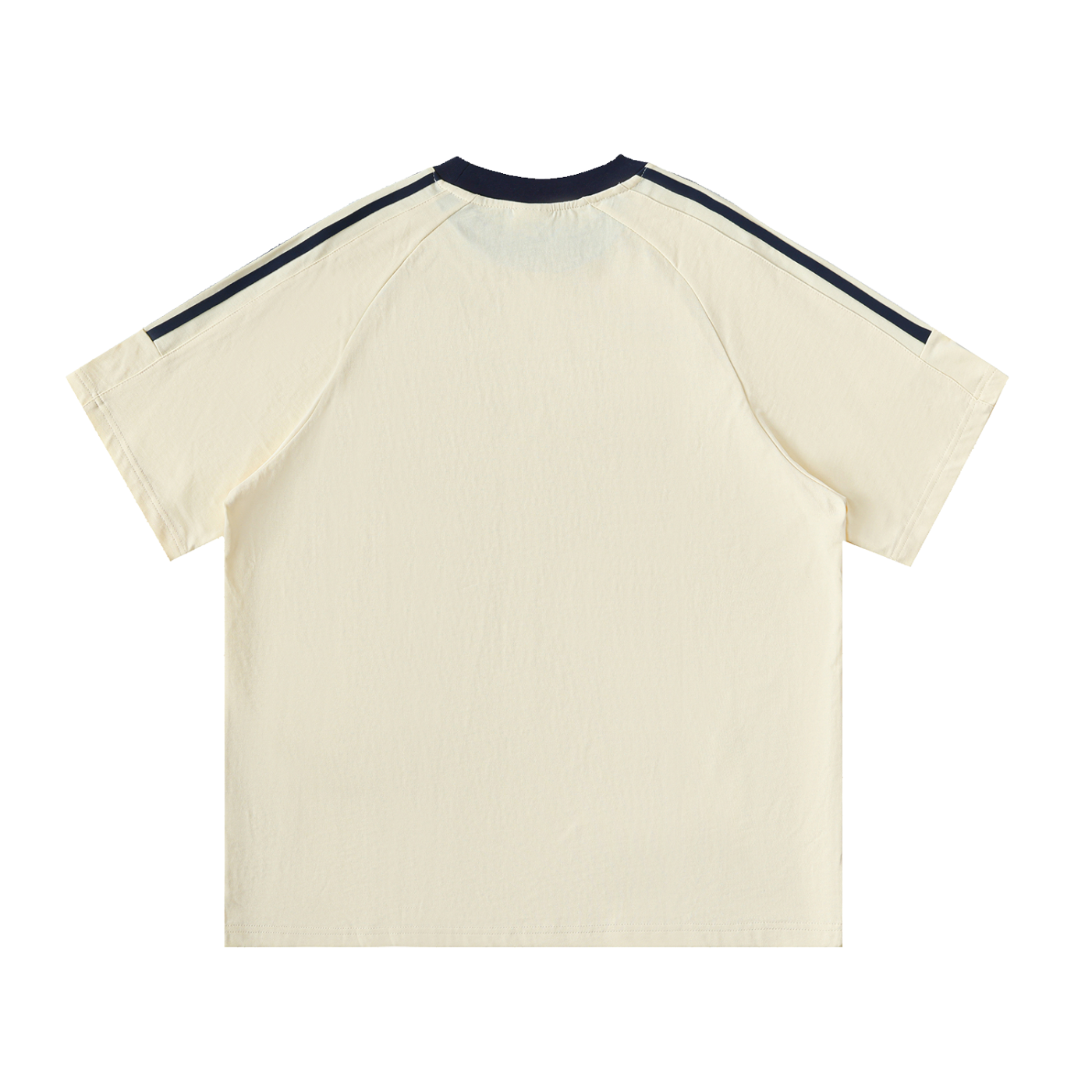 Modevue Men’s Contrast Tape Crewneck Cotton T-Shirt