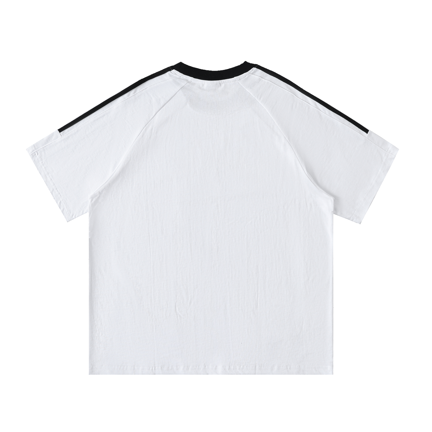Modevue Men’s Contrast Tape Crewneck Cotton T-Shirt