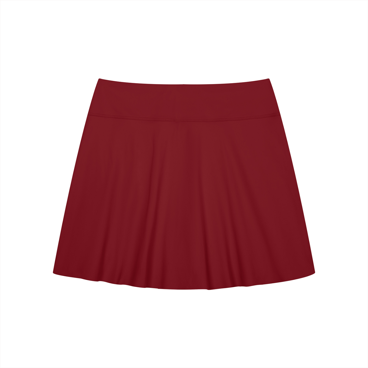 Modevue Women's A-Line Contrast Panel Slit Skirt