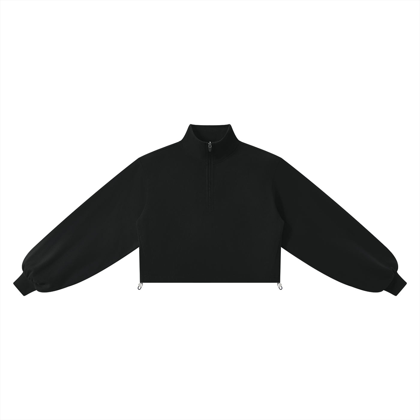 Modevue Women’s Mock-Neck Quarter-Zip Sweatshirt